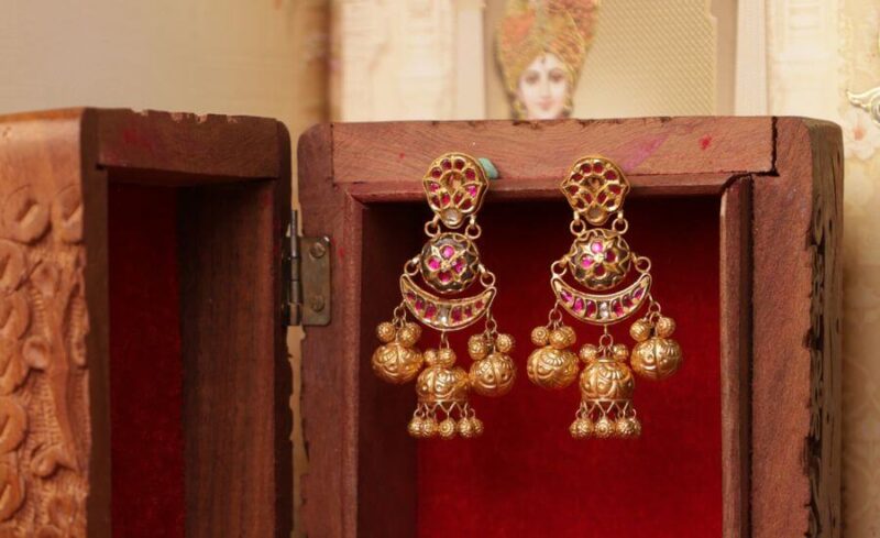 Royal Rajwadi Jhumka Earrings